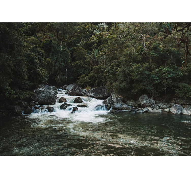 Klidná říční scéna Příroda fototapeta - TenStickers