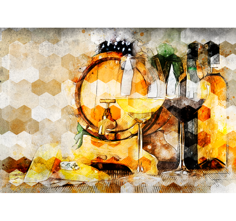 Fototapeta hudba umění z vinného sudu - TenStickers