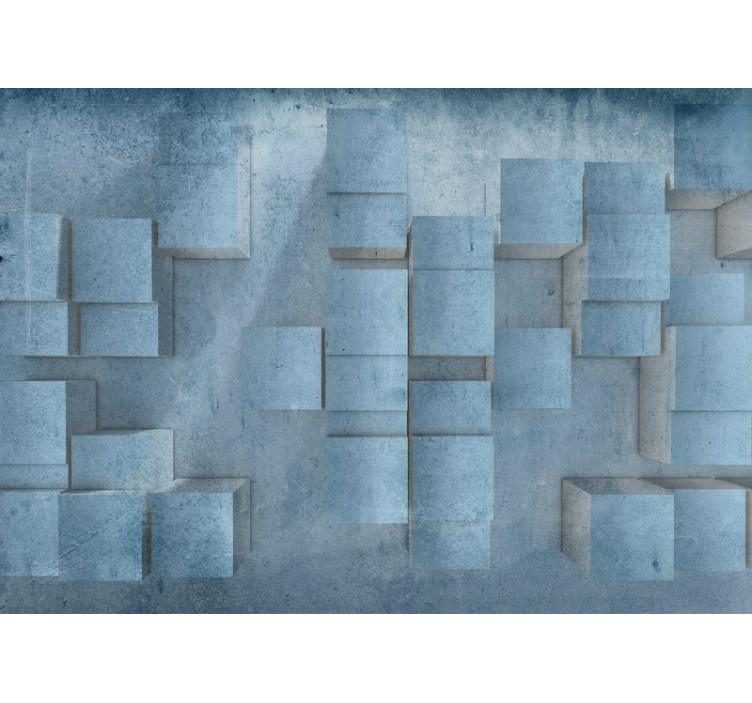 Textury a vzory fototapeta geometrický blokový vzor - TenStickers