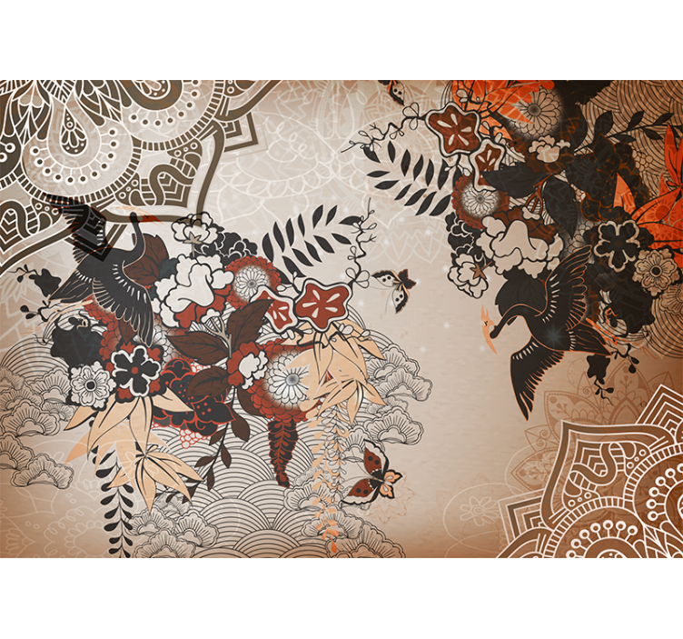 Mandala fototapeta květnaté vzory mandal - TenStickers