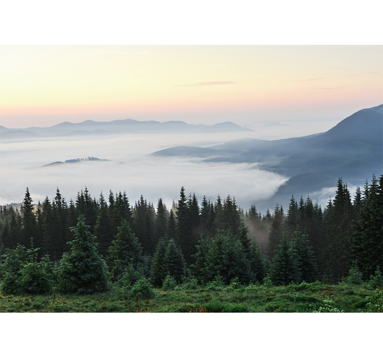 Fototapeta klidný horský výhled - TenStickers