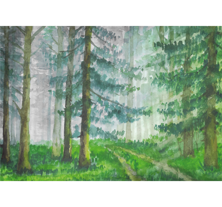 Lesní fototapeta detail lesní stezky - TenStickers