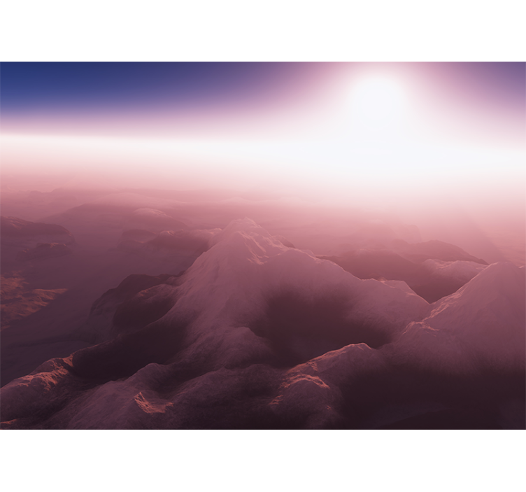 Horská fototapeta klidný horský vrchol - TenStickers