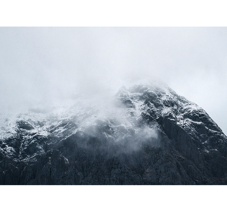 Horská fototapeta ledový vrchol hory - TenStickers