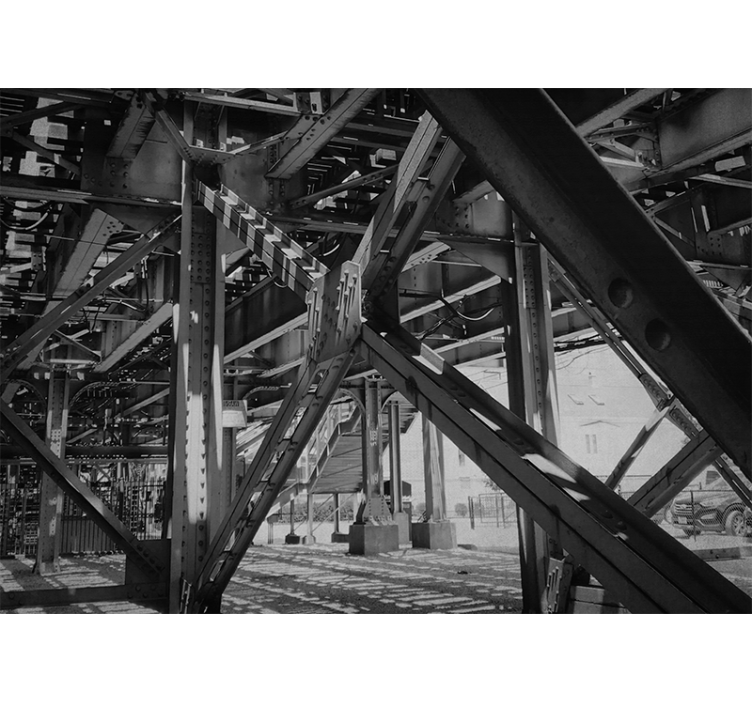 Fototapeta pro město a zemi s městskou architekturou - TenStickers