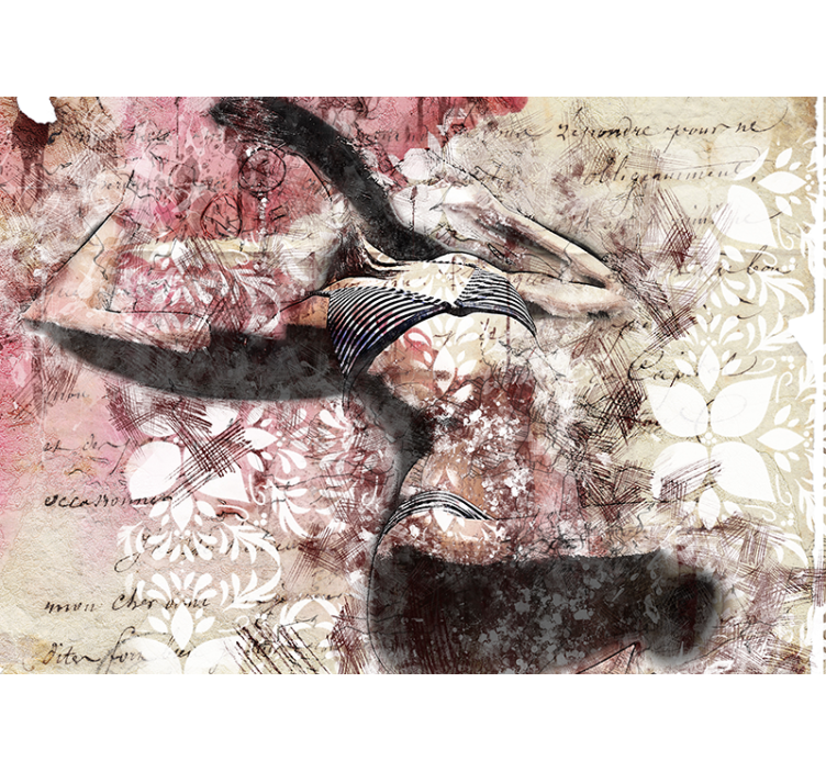 Fototapeta elegantní taneční pohyb - TenStickers