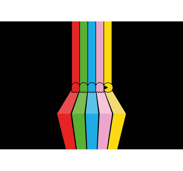 Graffiti fototapeta barevné tužkové tahy - TenStickers