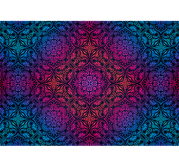 Mandala fototapeta s propracovanými kruhovými motivy - TenStickers
