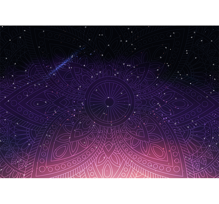 Fototapeta česká neonová mandala - TenStickers