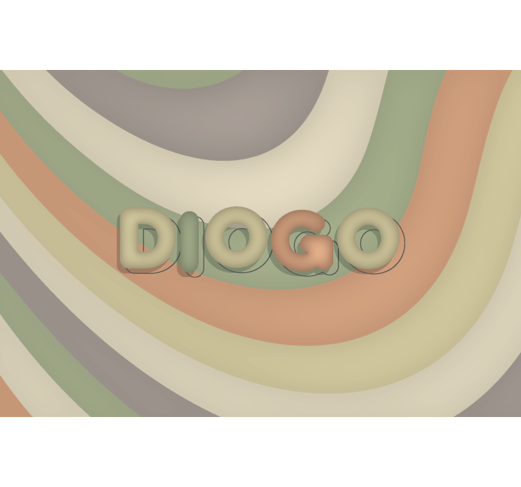 Zakřivené pruhy s názvem Dětská ložnice fototapeta - TenStickers