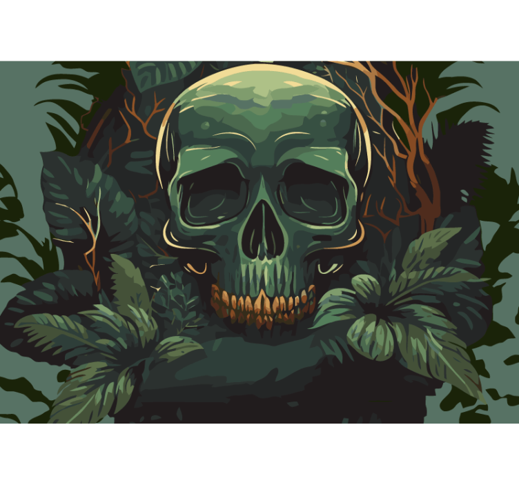 Fototapeta smrt lebka hlava - TenStickers