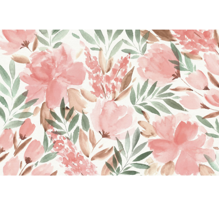 Papírový peint panoramatický květinový Panoramatická fototapeta - TenStickers