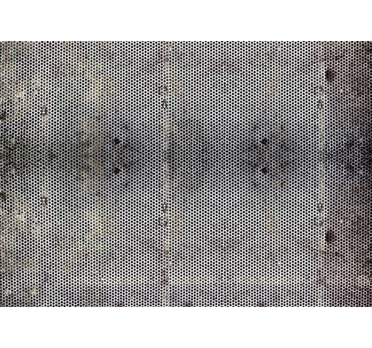 Propíchnutý kov Fototapeta na textury a vzory - TenStickers