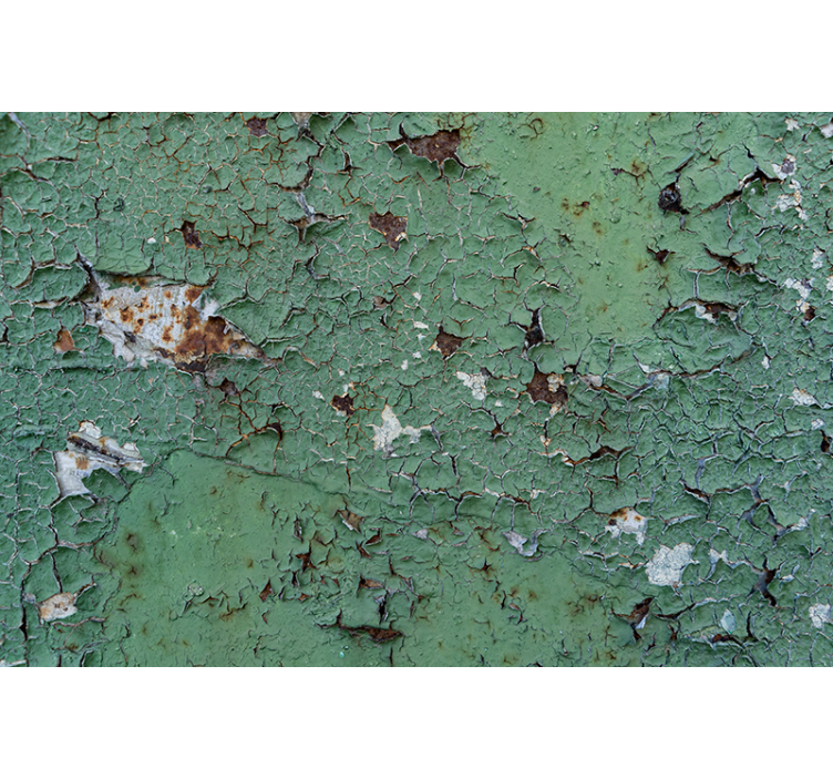 Roztrhaný oloupaný kov Fototapeta na textury a vzory - TenStickers