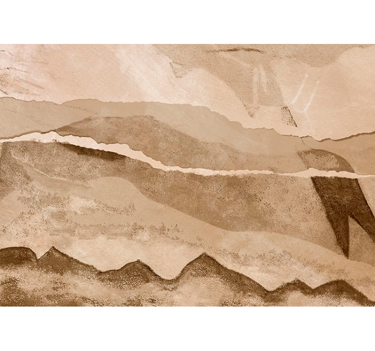 Proužky papíru Béžová fototapeta - TenStickers