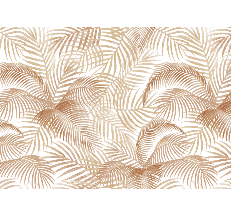 Exotické palmy terracotta fototapeta - TenStickers