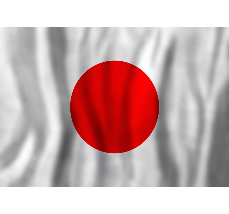 Japonská vlajka Fototapeta města a země - TenStickers