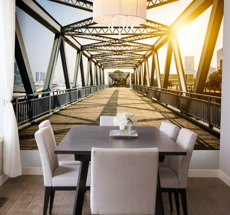 3d efekt most fototapeta - TenStickers