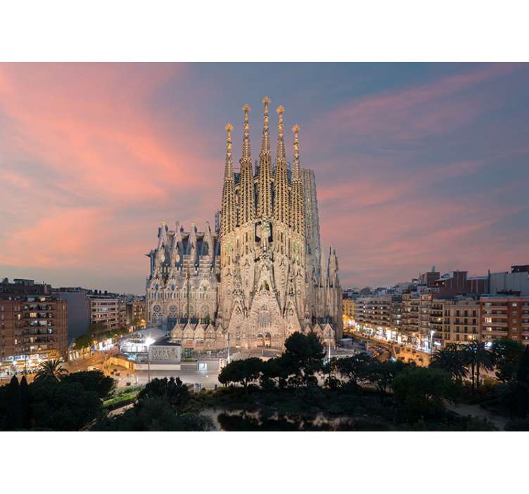 Fototapeta sagrada familia barcelona - TenStickers