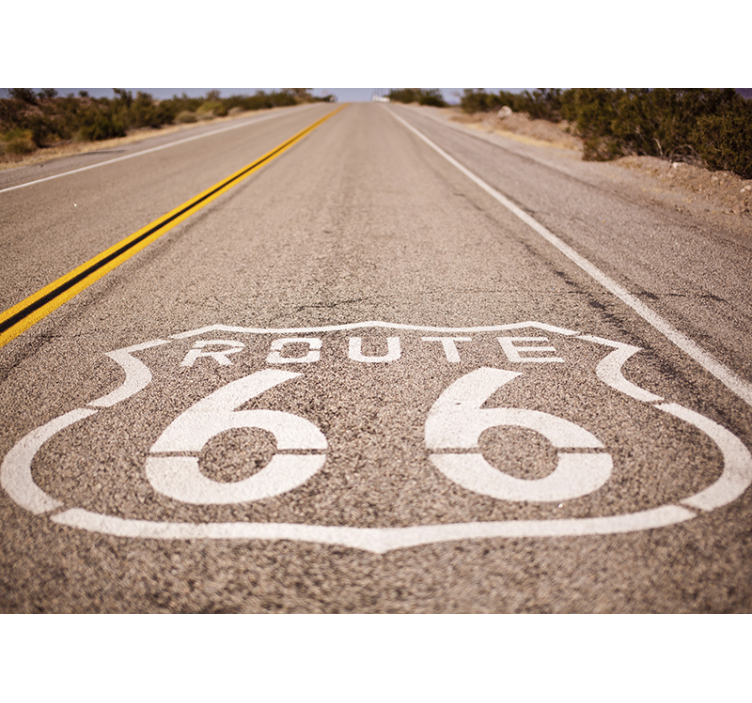 Route 66 fototapeta - TenStickers