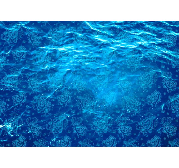 Fototapeta květinovým vzorem paisley - TenStickers