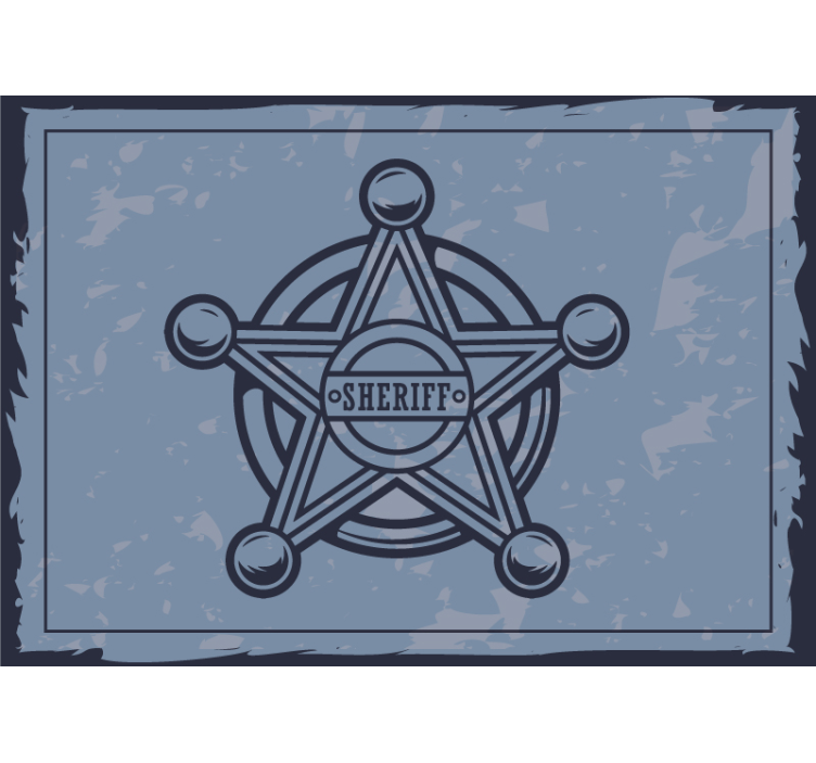 Fototapeta lidí s hračkami šerifské odznaky - TenStickers