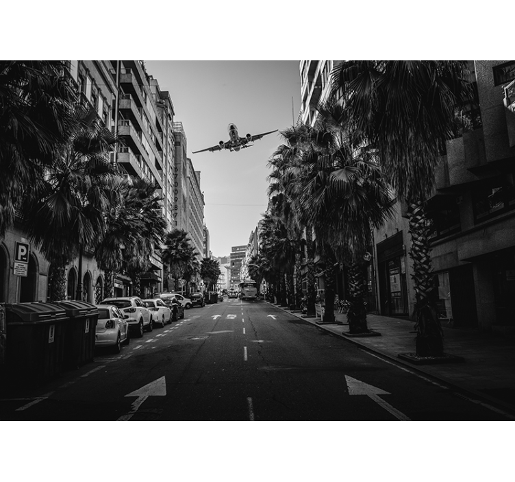 Fototapeta pro město a zemi vzdušný pohled na město - TenStickers