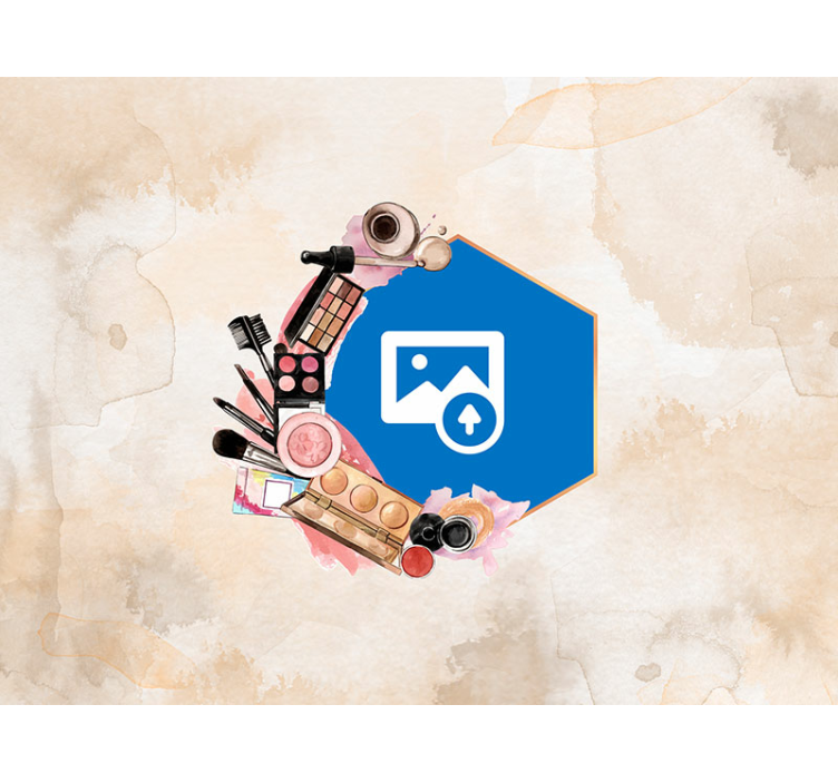 Módní kosmetické nezbytnosti Fototapeta fráze - TenStickers