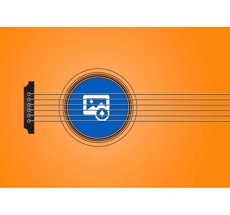 Hudební rámeček s fototapetou na míru - TenStickers