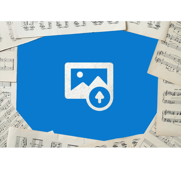 Kytara a noty Fototapeta teenager pokoj - TenStickers