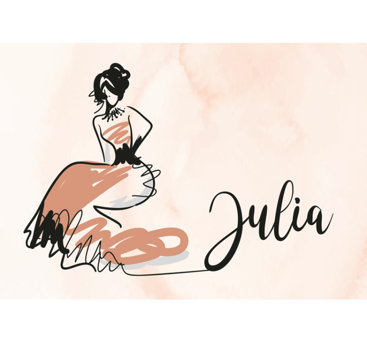 Personalizované módní fototapeta - TenStickers