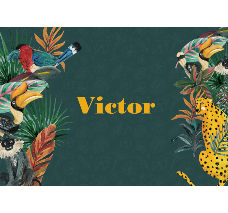 Fototapeta zvířata exotická divoká příroda - TenStickers