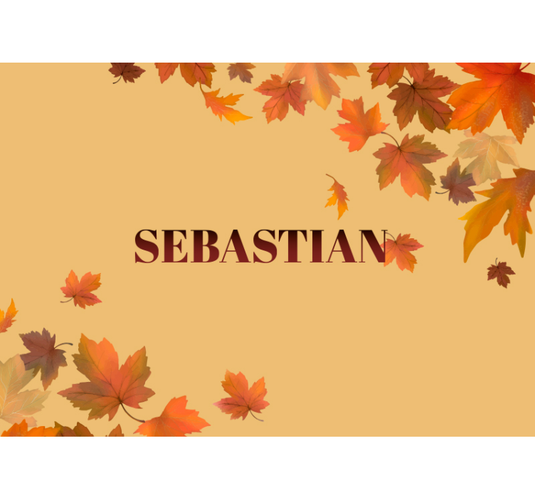 Aranžmá z podzimního listí Fototapeta květiny - TenStickers