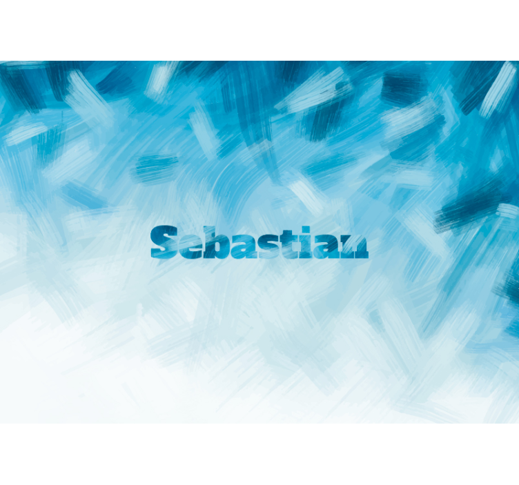 Přizpůsobitelná fototapeta s osobním jménem - TenStickers