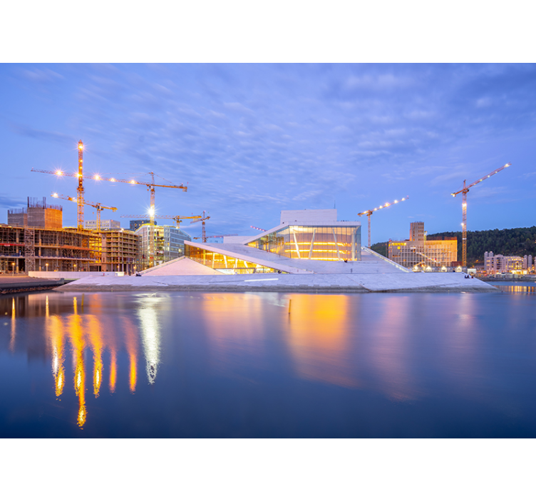 Moderní architektonický design Fototapeta pro město a zemi - TenStickers