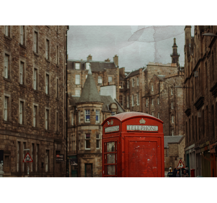 Fototapeta londýn ikonická telefonní budka - TenStickers