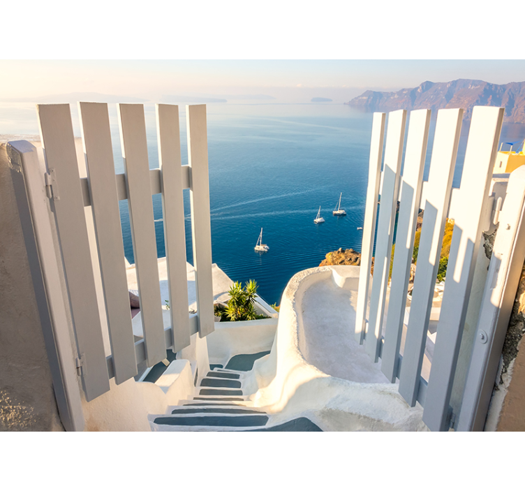 Vstup na pláž pod mořskou fototapeta - TenStickers