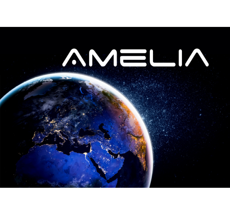 Glóbus a hvězdy Fototapeta vesmír - TenStickers