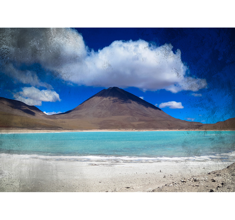 Perspektiva alpského jezera Fototapeta - TenStickers