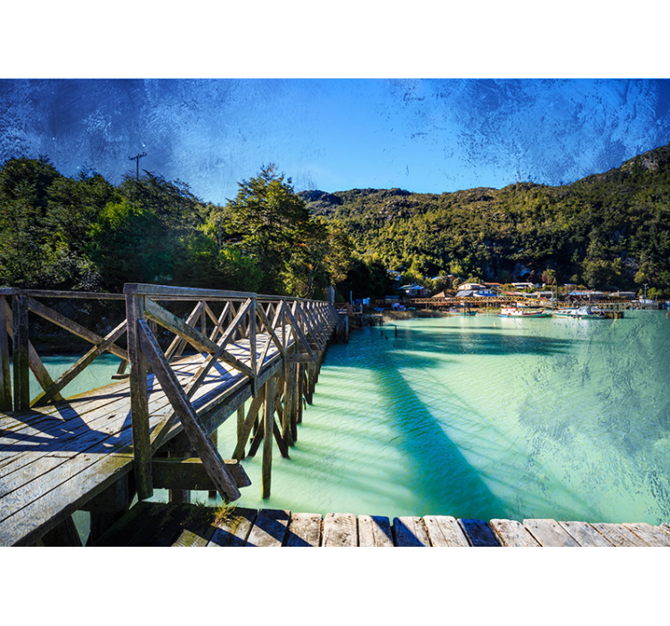 Malebná pobřežní cesta Fototapeta - TenStickers