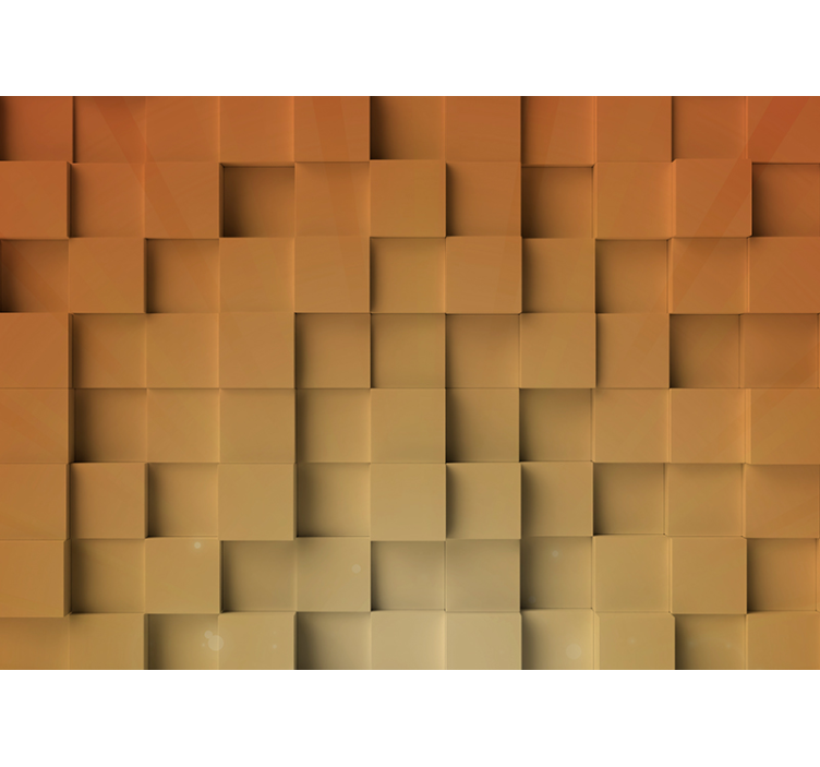 Texturovaný vzor krychle Textury a vzory fototapeta - TenStickers