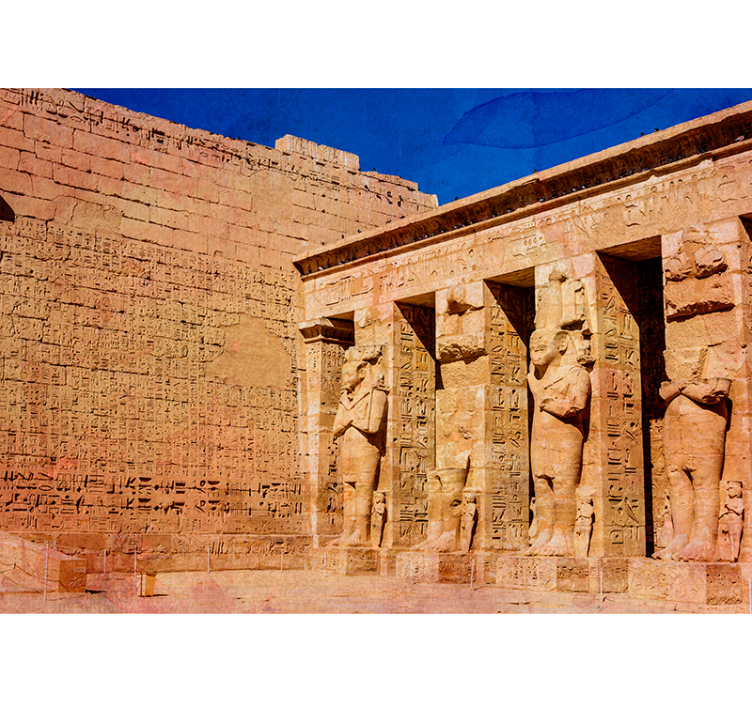 Starověké egyptské hieroglyfy Africký styl fototapeta - TenStickers