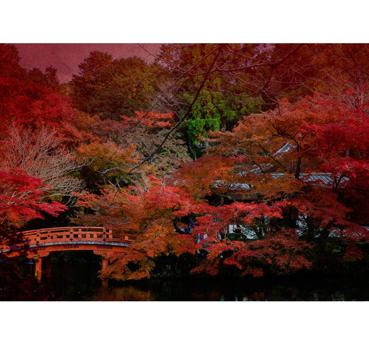 Fototapeta podzim v japonsku přírody - TenStickers