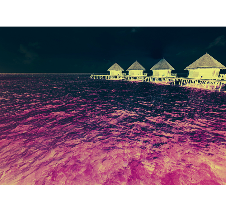 Klidné útočiště u vody Fototapeta jezero - TenStickers