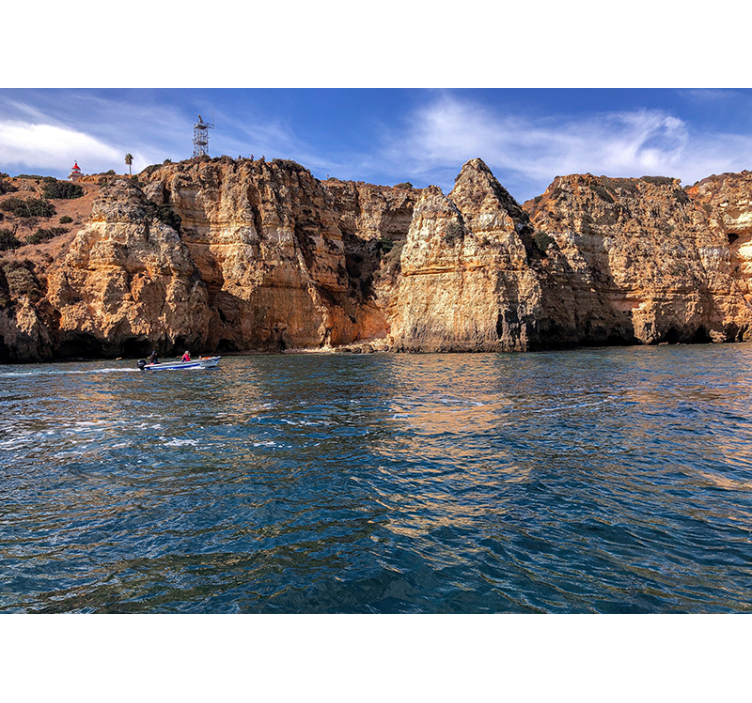 Přímořská skalní struktura Fototapeta - TenStickers