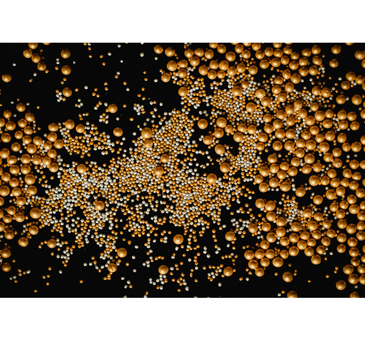 Fototapeta polštář a zlaté koule 3d - TenStickers