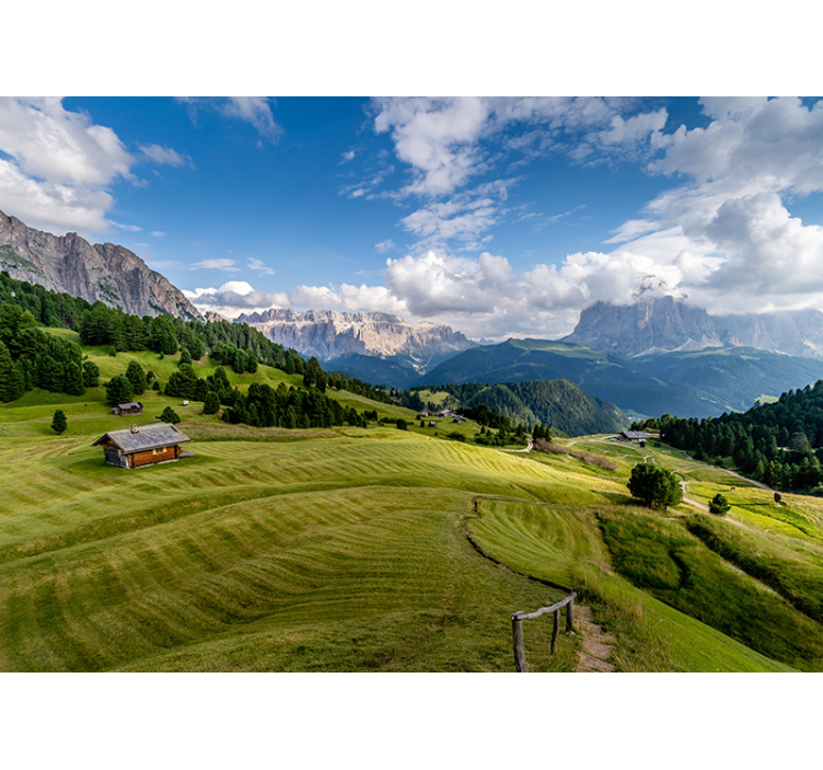 Fototapeta horský klidný výhled - TenStickers