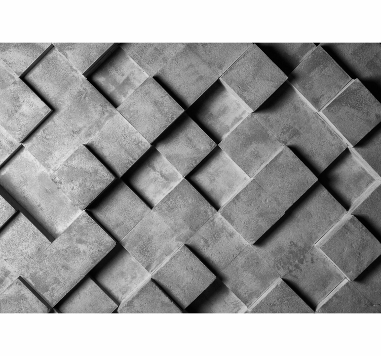 Textury a vzory fototapeta geometrický šedý vzor - TenStickers