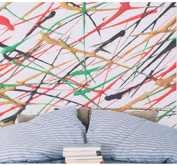 Abstraktní fototapeta energetické štětcové tahy - TenStickers