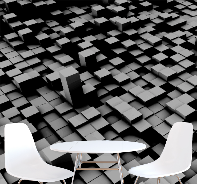 Abstraktní fototapeta geometrické bloky - TenStickers